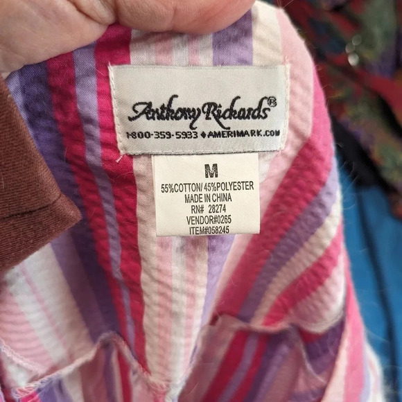 Short Sleeve Zip Front Robe Nightgown - Medium - Picture 3 of 5